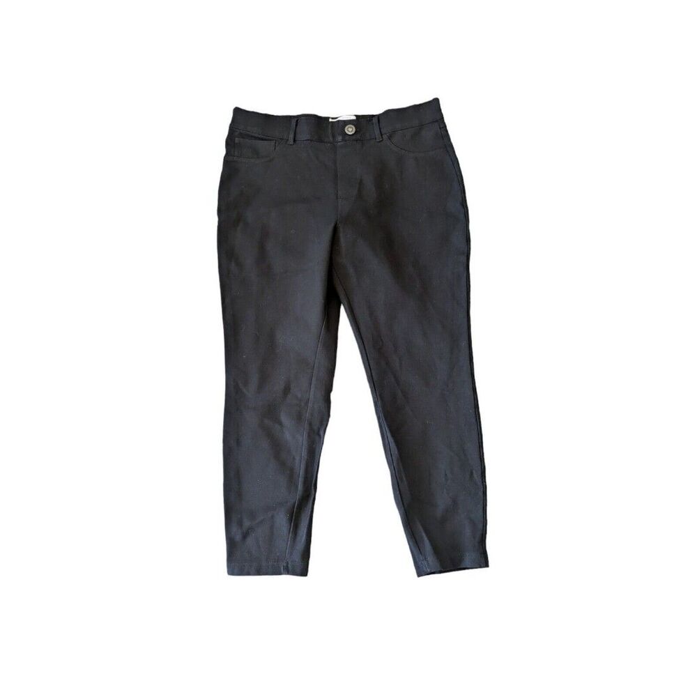 Westbound Woman Black Pull On Waist Pants Size Large Petite